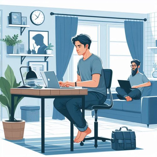 a freelancer at home